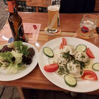 Dumplings at Brauhaus zu Murau in Murau