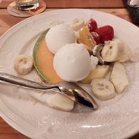 Sorbet with fruit at Brauhaus zu Murau in Murau