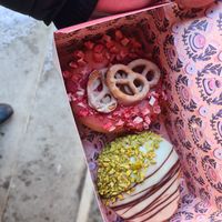 Strawberry pretzel & Mozartkugel #Veganuary at Brammibal's Donuts - Altona  in Hamburg