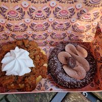 Carrot Cake & Mousse au Chocolate Donuts at Brammibal's Donuts - Altona  in Hamburg