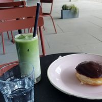 Iced matcha latte at Brammibal's Donuts - Altona  in Hamburg