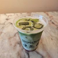Strawberry iced matcha latte at Brammibal's Donuts - Altona  in Hamburg