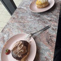 Chocolate mouse and mango sticky ricee  at Brammibal's Donuts - Altona  in Hamburg