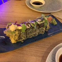 Godzilla tempura sushi roll, was okay  at Modoki Funky Roll in Barcelona