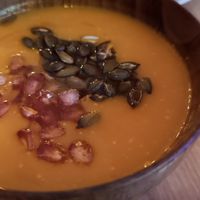 Crema de calabaza japonesa at Modoki Funky Roll in Barcelona