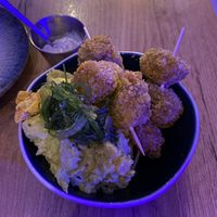 Yakitori karage  at Modoki Funky Roll in Barcelona