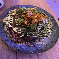 Okonomiyaki  at Modoki Funky Roll in Barcelona