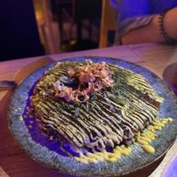 Okonomiyakii  at Modoki Funky Roll in Barcelona