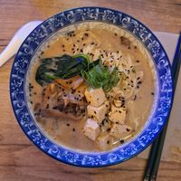 Ramen del menú del viernes. Delicioso. at Modoki Funky Roll in Barcelona