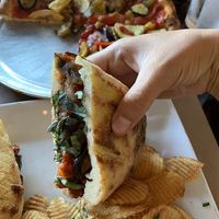 Vegan panini at Angelo's Brick Oven Pizzeria in Wildomar