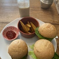 Lentil Sliders con Papás   at The Vegan Shack in Panama City