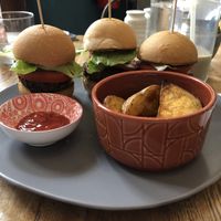 Beet burger!  at The Vegan Shack in Panama City