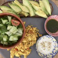 Scramble tofu  at The Vegan Shack in Panama City