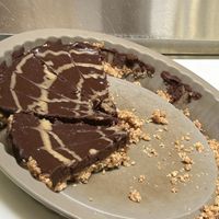 Chocolate-Peanut Butter Pie  at The Vegan Shack in Panama City