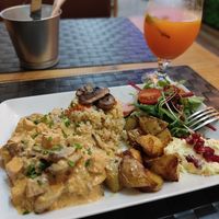 Tofu stroganoff (dish of the day) at Green Tree in Lisbon