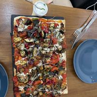 Vegan pizza   at Green Tree in Lisbon