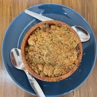 Apple crumble   at Green Tree in Lisbon