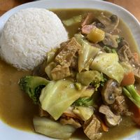 Tofu and Mushroom Curry   at ZenV Garden  in Gloucester