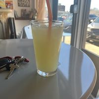 Green apple and ginger juice   at Good Wishes Cafe in Shreveport