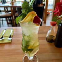 Hausgemachte Limonade u.a. mit Lichee  at Vegan Living in Magdeburg