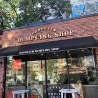 Outside at Brooklyn Dumpling Shop in New York City