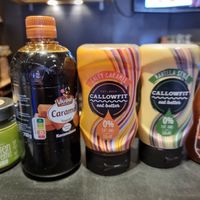 Vegan sauces at Chocolate Bar Brugge in Bruges