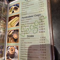 vegan menu  at Chocolate Bar Brugge in Bruges