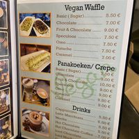 Vegan menu  at Chocolate Bar Brugge in Bruges