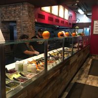 Counter at The Hummus & Pita in New York City