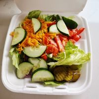 Mixed salad at Mother Natures Soul Food Vegan in Lynchburg