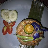 Vegan fried rice   at Aroi Makmak Thai Station in San Juan Siquijor