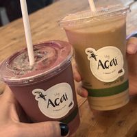 PB Açaí smoothie and chocolate protein smoothie   at Very Açai in Rome