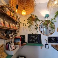 Inside small space at Very Açai in Rome