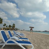 Beach close by at LEEN Outlet Market in Abu Dhabi