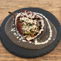 Stuffed pepper  at Tazon de Barro in Guanajuato