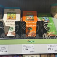 Vegan chocolates  at Vitalia Reformhaus in Tubingen
