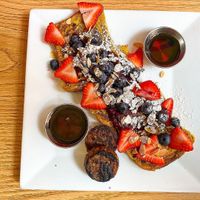 French Toast and Sausage #Veganuary at Urban Vegan Kitchen in New York City