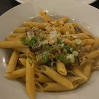 Mushroom pasta special  at Urban Vegan Kitchen in New York City