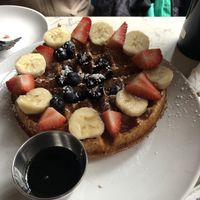 Belgian waffle   at Urban Vegan Kitchen in New York City