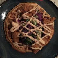chick'un and waffles at Urban Vegan Kitchen in New York City