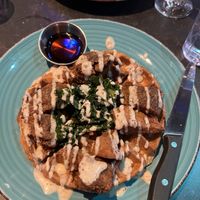 Chick’n n’ waffles  at Urban Vegan Kitchen in New York City