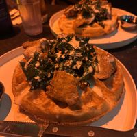Chicken & waffles   at Urban Vegan Kitchen in New York City