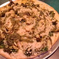 Artichoke pizza. at Urban Vegan Kitchen in New York City