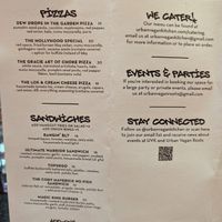 Menu at Urban Vegan Kitchen in New York City