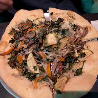 dew drops in the garden pizza at Urban Vegan Kitchen in New York City