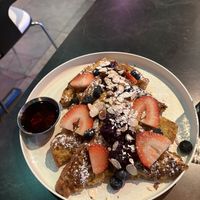 Golden child French toast   at Urban Vegan Kitchen in New York City