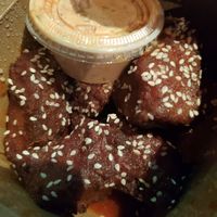 i’m still #1 korean bbq wings
gochujang bbq seitan, gochugaru ranch
option for buffalo instead of bbq at Urban Vegan Kitchen in New York City