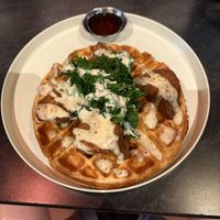 Golden Era Chick-Un Waffle at Urban Vegan Kitchen in New York City