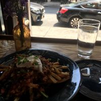 Chili fries at Urban Vegan Kitchen in New York City