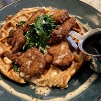 Chick'n waffle at Urban Vegan Kitchen in New York City